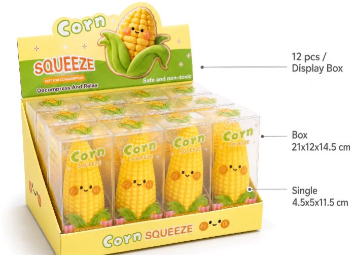 Crunchy Corn Sqeeze Squishy Toy