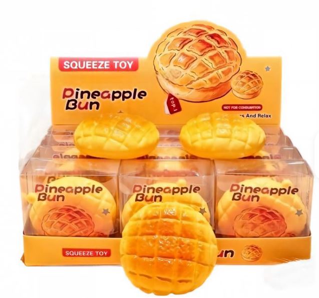 Crunchy Pineapple Bun Bread Sqeeze Squishy Toy