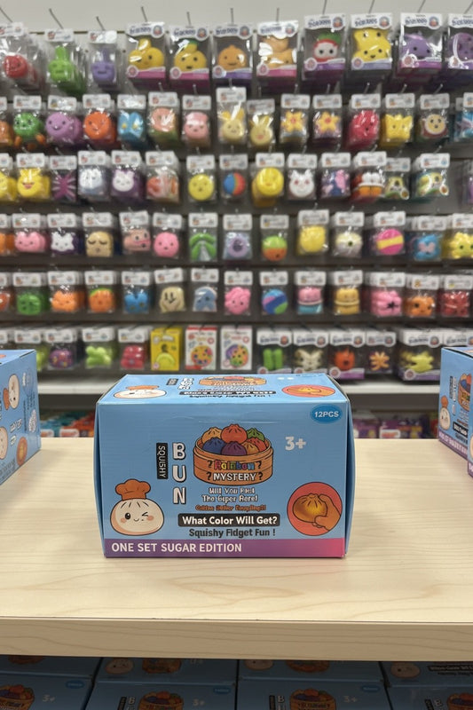 Rainbow Mystery Bun — Squishy Fidget Surprise Case of 12  Dumplings