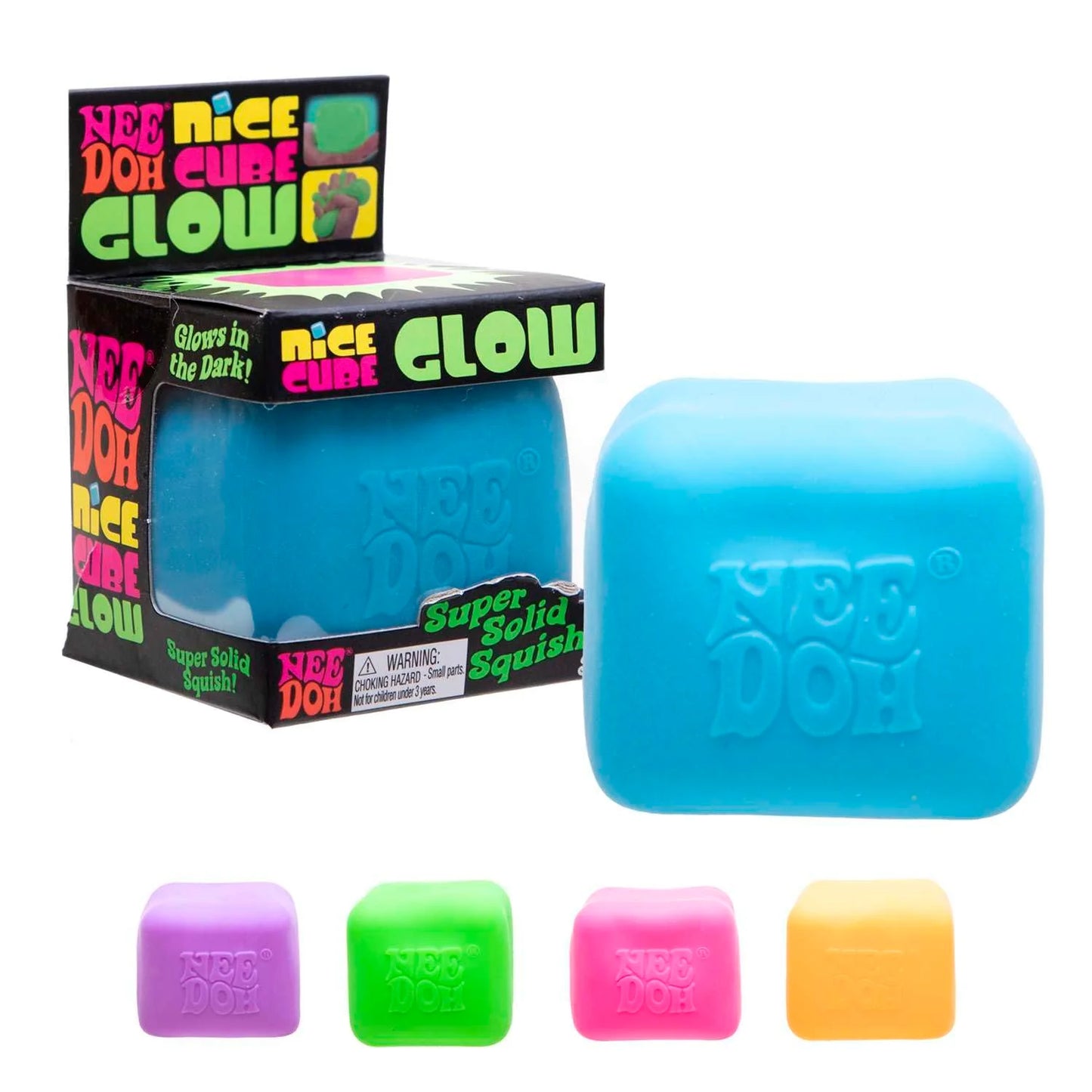 Glow Cube Neon Colors Sensory Sqeeze