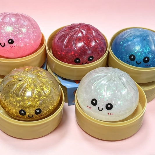 Rainbow Mystery Bun — Squishy Fidget Surprise